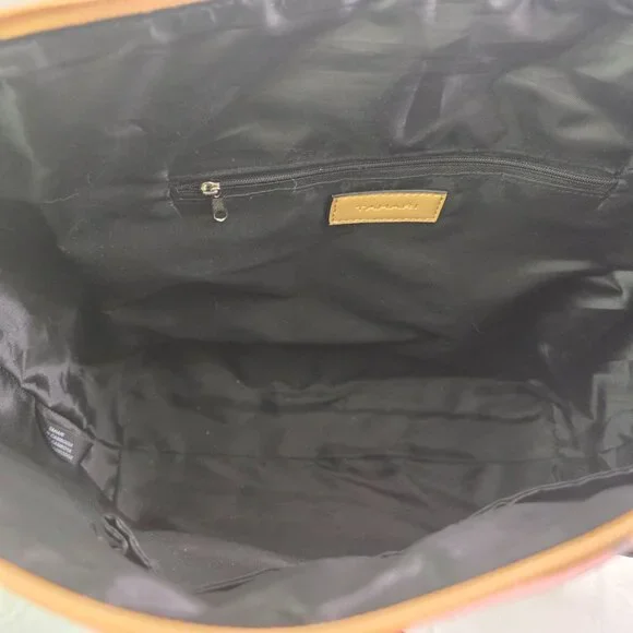 Tahari Mackenzie Vegan Leather Zipper Close Floral Butterfly Tote Bag Purse NWT - Picture 13 of 15